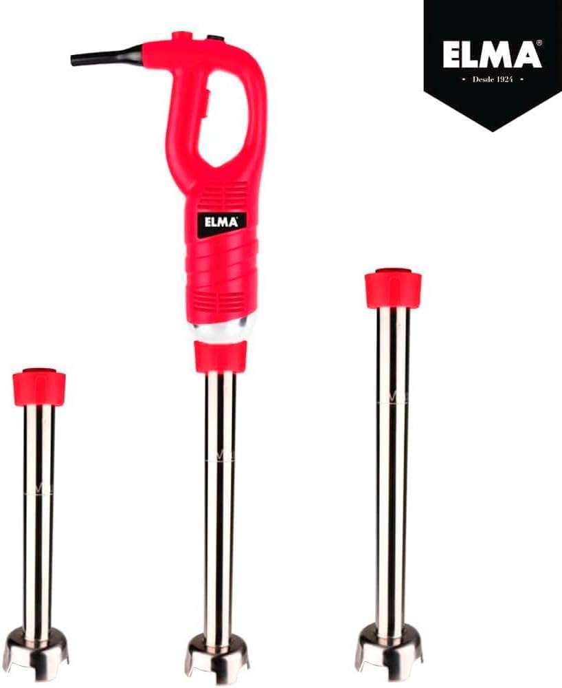 ELMA Professioneller Stabmixer 450W, 30 cm Edelstahl-Mixstab abnehmbar | Variable Geschwindigkeit 60