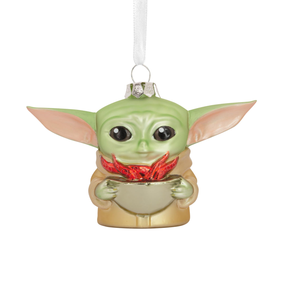 Hallmark Grogu Glas Ornament Star Wars Baumschmuck The Mandalorian Glas Hängende Ornament Weihnachte