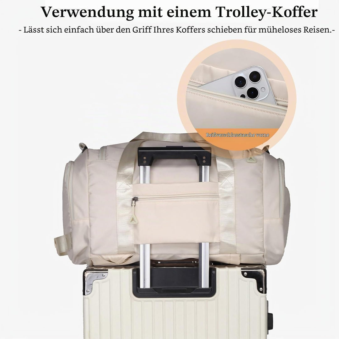 Sporttasche Damen Herren Reisetasche, SUNYBLIS Sporttaschen 40L mit Schuhfach Nassfach Sportrucksack