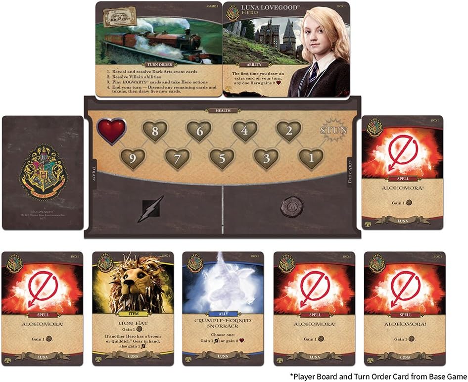 USAopoly DB010-400 Harry Potter Hogwarts Battle Deck Building Spiel, DB010-508 Harry Potter Hogwarts