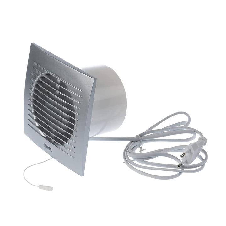 EUROPLAST Ø 100mm Wandventilator Lüfter Abluft Kabel Schalter Ventilator Küche WC Bad - Kunststoff -