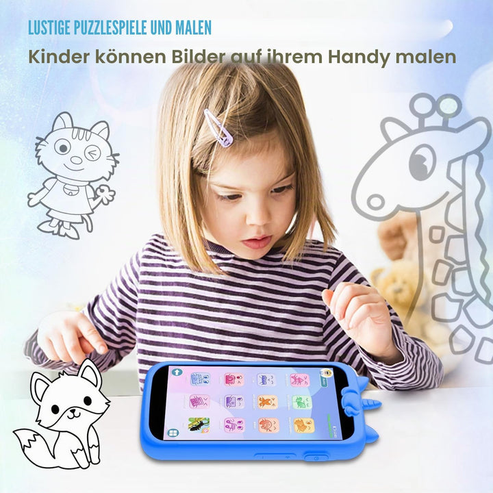 Kinderkamera, 3.97" Touchscreen Kinder Handy Smartphone Spielzeug, pädagogische Lerngeschenke für 4-