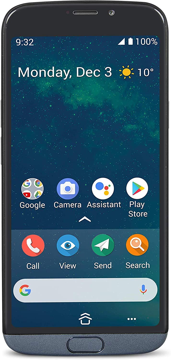 Doro 8050 Smartphone für Senioren mit 5,4-Zoll-Display und GPS-Ortung (Stahl) (13 MP, entsperrt)