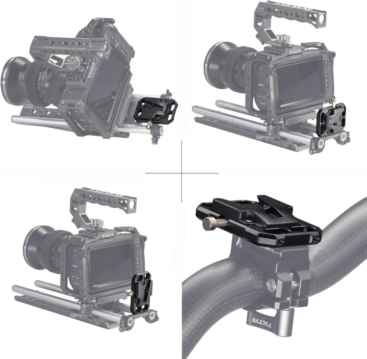Tilta TA-PBP-K1-V Tiltaing Pocket V-Mount Battery Plate +15mm Rod Adapter (small) (Batterien Nicht e