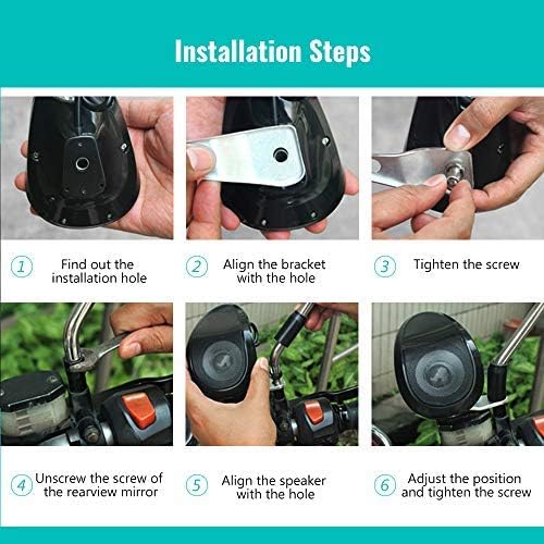 MASO Motorrad Audio Lautsprecher Motorrad Bluetooth Wireless MP3 Musik Player Wasserdichtes FM Radio