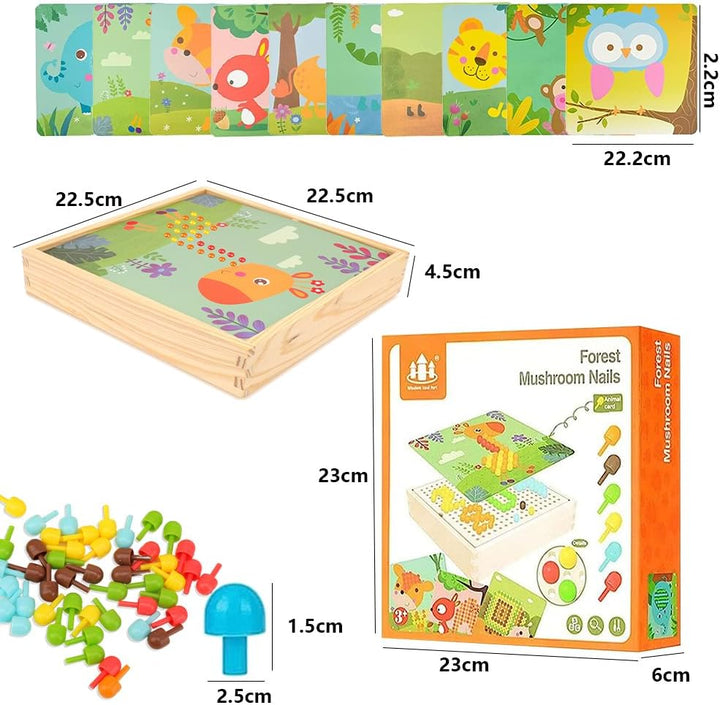 RANJIMA Mosaik Steckspiel, Mosaik Bastelset Kinder, Steckspiel ab 3 4 5 Jahre,mosaik steckspiel Pegb