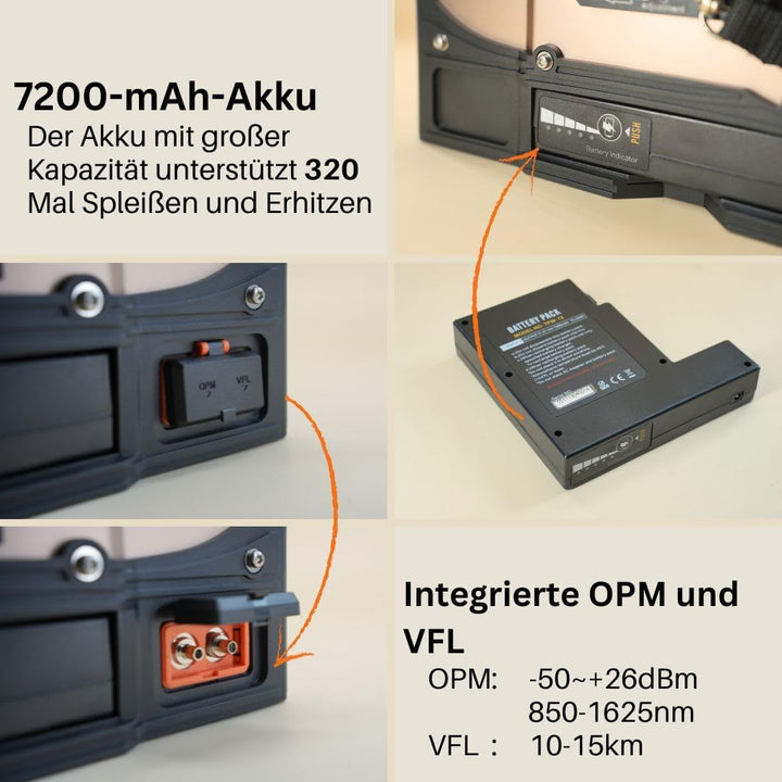 QIIRUN SD-9 Glasfaser Spleissgerät mit OPM und VFL Erstaunlich 5-Sekunden-Spleissen und 11-Sekunden-