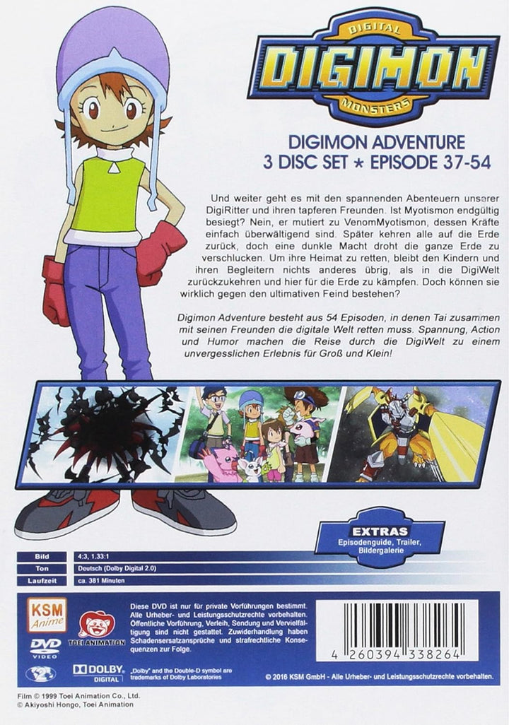 Digimon Adventure 01 (Volume 3: Episode 37-54) [3 DVDs]