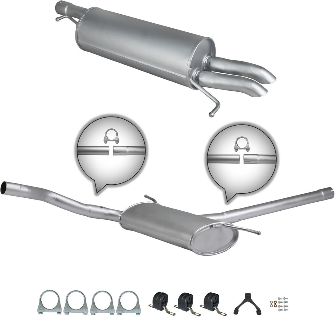 Ferroz Export Ersatz für Auspuffanlage VW PASSAT B5 FL 1.9 TDI 130PS 2.0 TDI Auspuff