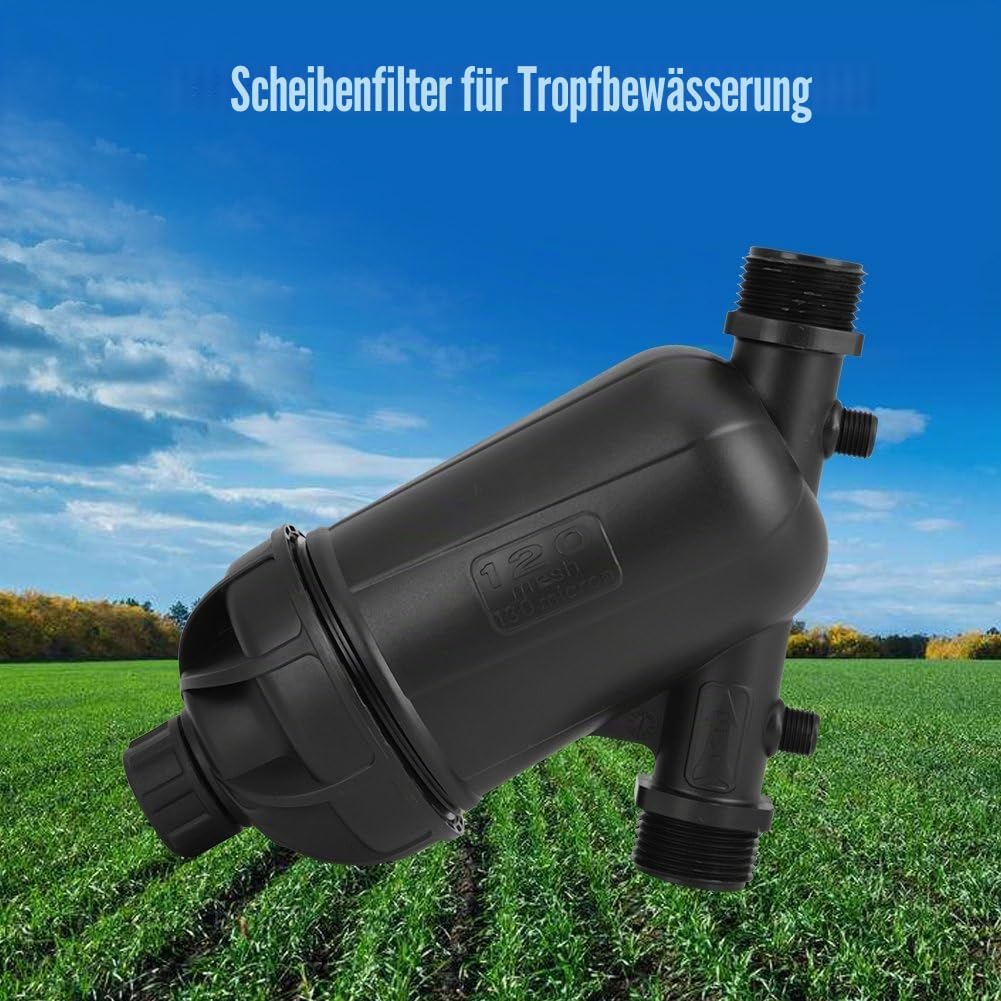Tropfbewässerungsfilter 120 Mesh 130 Micron Level Disc Filter für Landwirtschaft Garten Rasenbewässe