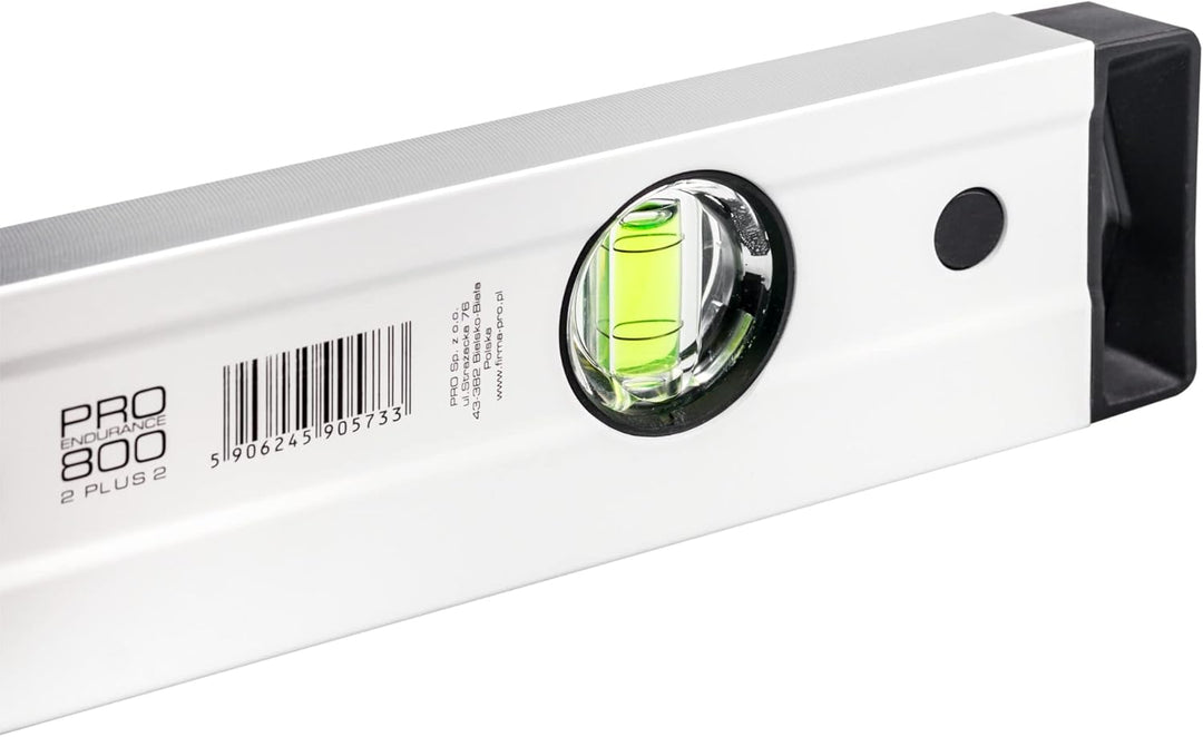 PRO800 Wasserwaage 120cm beidseitig gefräst mit Ergonomischen Profil - ERS+ (Easy Reading System) Pr