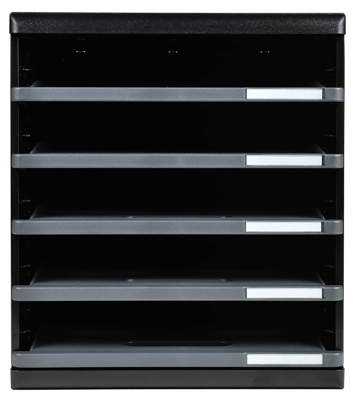 Exacompta 303714D Modulo Ablagebox (für Dokumente in Format DIN A4, 35 x 28,8 x 32 cm, mit 5 Laden,