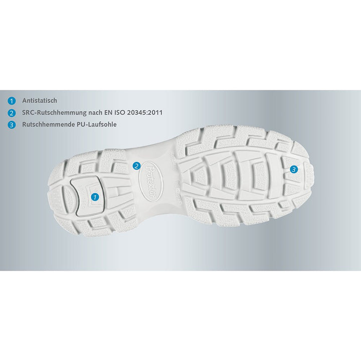 Abeba 1610-36 Protektor Line Sicherheitsschuhe, Halbschuhe, weiss, 1610-37 37 EU, 37 EU