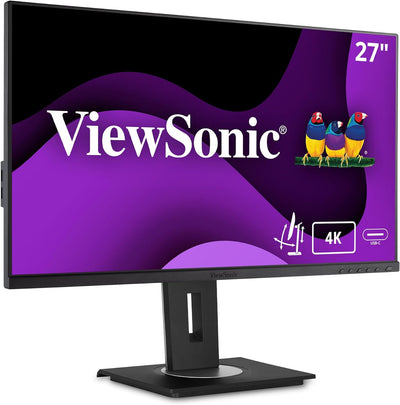 Viewsonic VG2756-4K 68,6 cm (27 Zoll) Büro Monitor (4K UHD, IPS-Panel, HDMI, DP, RJ45 Ethernet, USB