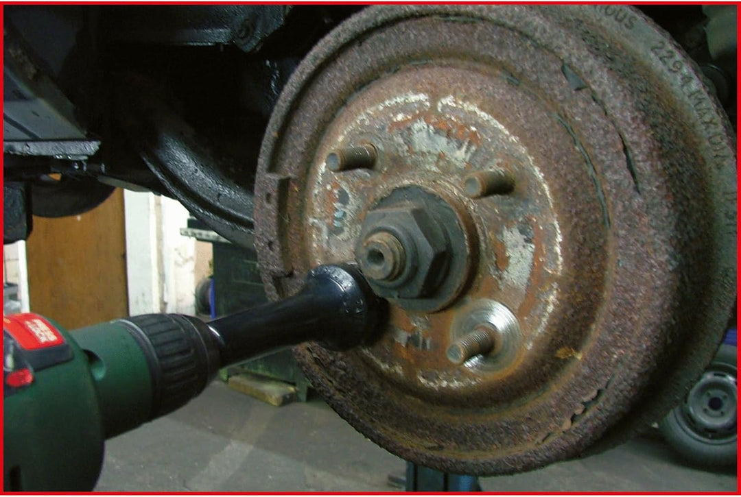 KS Tools 100.4080 Stehbolzen-Radnabenschleifer-Satz, Ø 40 / 50 mm, 14-tlg., Schwarz