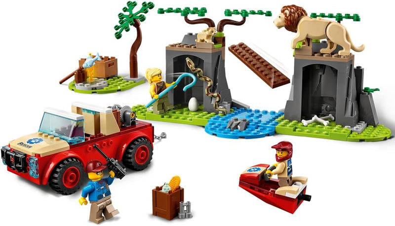 Collectix Lego Set - City Tierrettungs-Geländewagen 60301 + Tierrettungs-Quad 60300