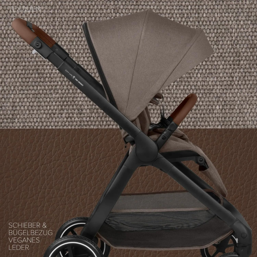 ABC Design City Life – Buggy & Sportwagen bis 22 kg, wendbare Sitzeinheit, Liegeposition, Teleskopsc