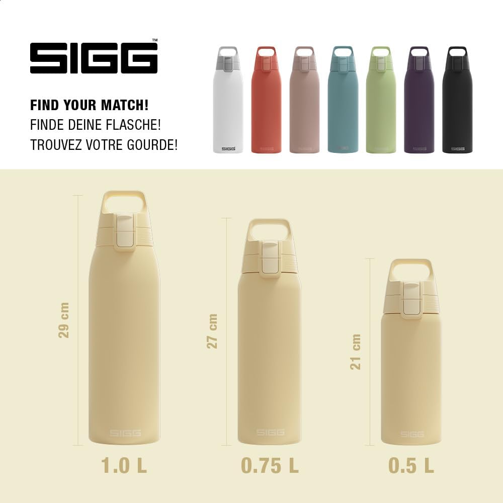 SIGG - Isolierte Trinkflasche - Shield Therm One Opti Yellow - Für kohlensäurehaltige Getränke geeig