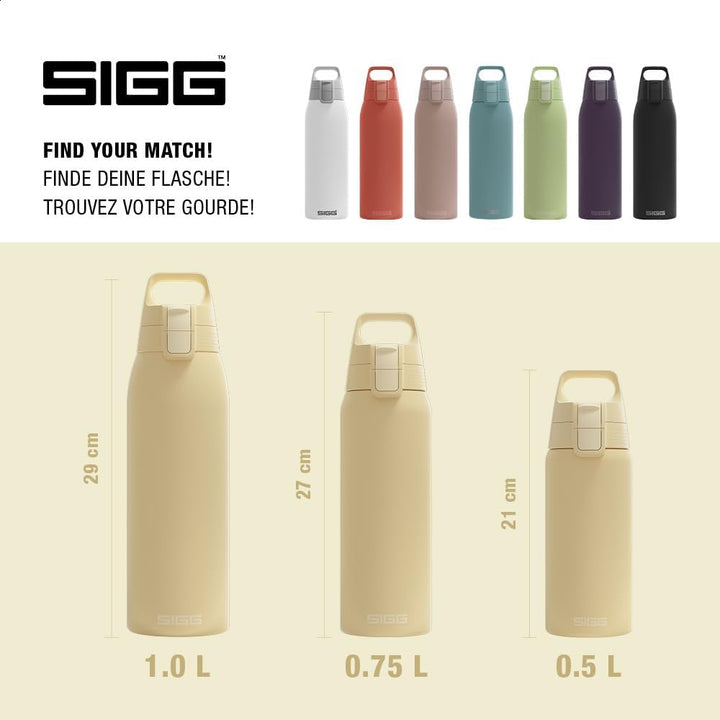 SIGG - Isolierte Trinkflasche - Shield Therm One Opti Yellow - Für kohlensäurehaltige Getränke geeig