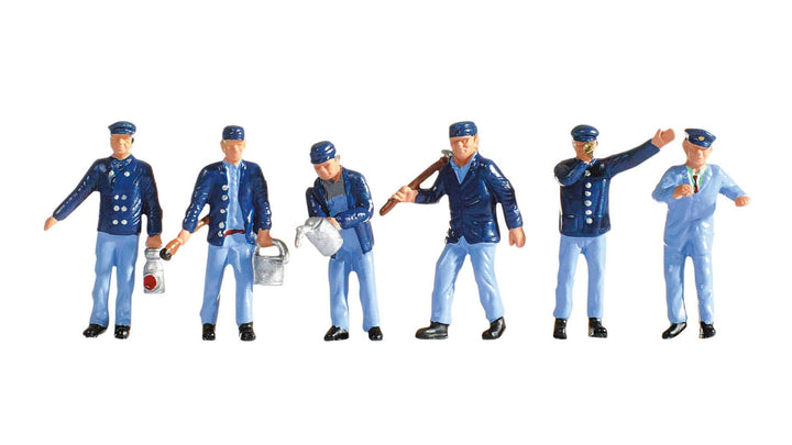 NOCH® Lokführer & Rangierer - Epoche III Figuren aus hochwertigem Material, für H0, Modellbahnszenen