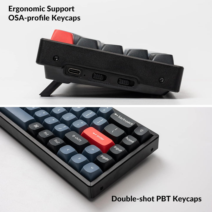 Keychron K6 Pro Wireless Custom Mechanical Keyboard, QMK programmierbares Makro, Hot-Swap-fähiger Ke