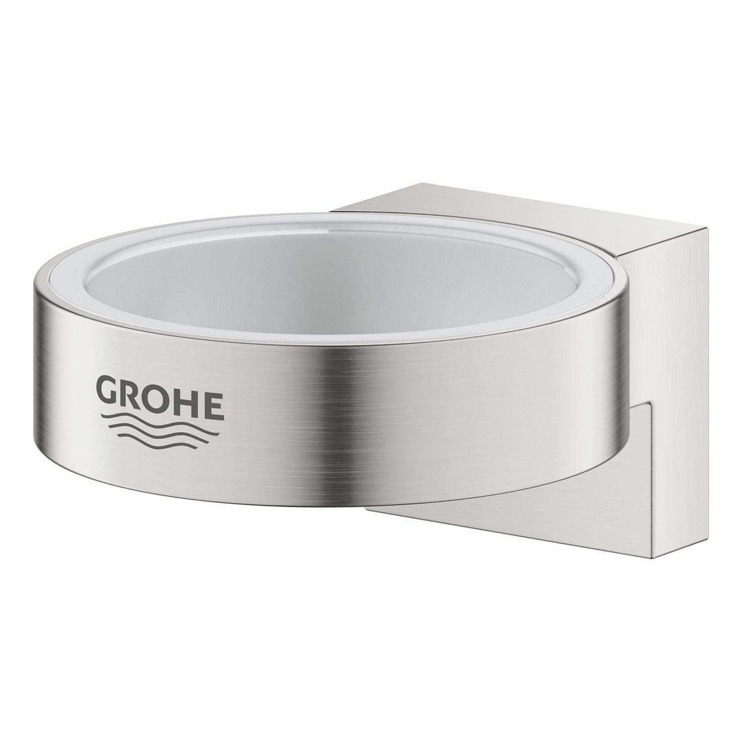 Grohe Selection | Accessoires-Halter | supersteel | 41027DC0 Supersteel Halter für Seifenspender, Su