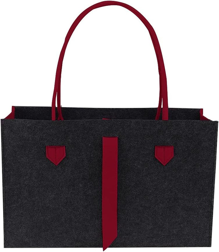 RAIKOU KULT Filz Tasche Shopper; in neuem Design; Filzkorb Einkaufstasche Henkeltasche Zeitungskorb