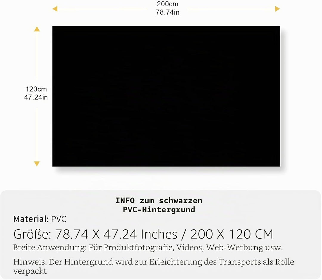 Selens PVC Hintergrund 120x200cm Wasserdicht Fotografie Hintergründe Matte und Glatte Doppelseitiger