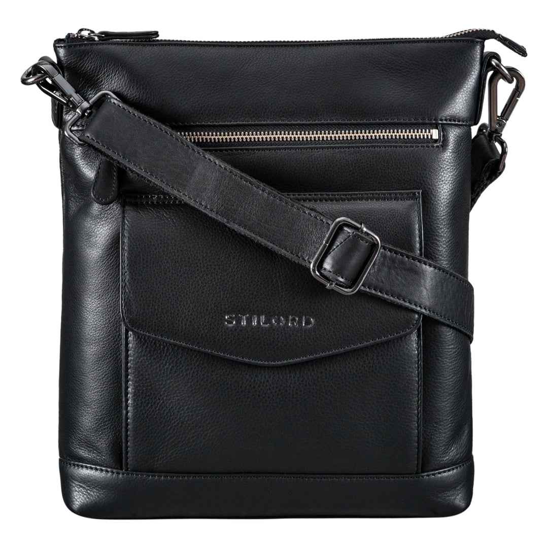 STILORD 'Mailo' Vintage Ledertasche Moderne Umhängetasche für Damen und Herren Schultertasche für 13