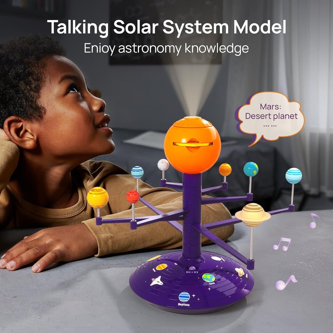 Science Can Sonnensystem Modell Planetensystem für Kinder Planeten Projektor Deutsch mit 8 Planeten