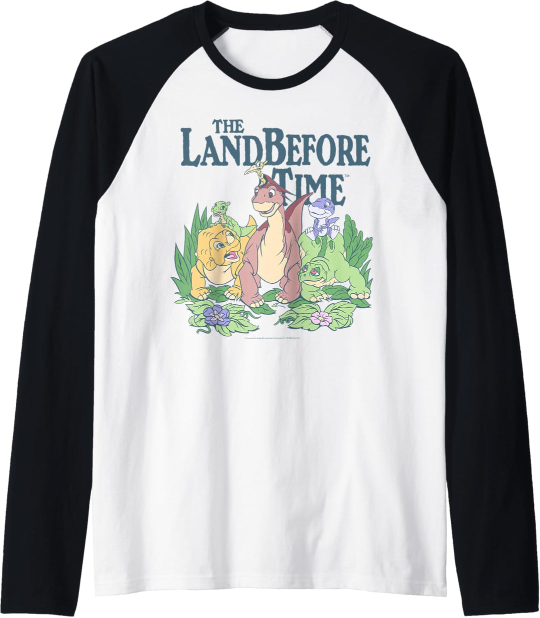 Land Before Time Pastel Dinosaur Friends Raglan