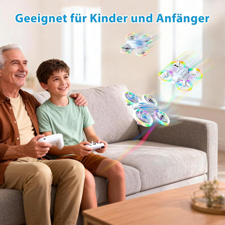 Mini Drohne für Kinder Drohne Spielzeug ab 6+ Jahre, RC Flugzeug Spielzeug Quadrocopter Drone für Ki
