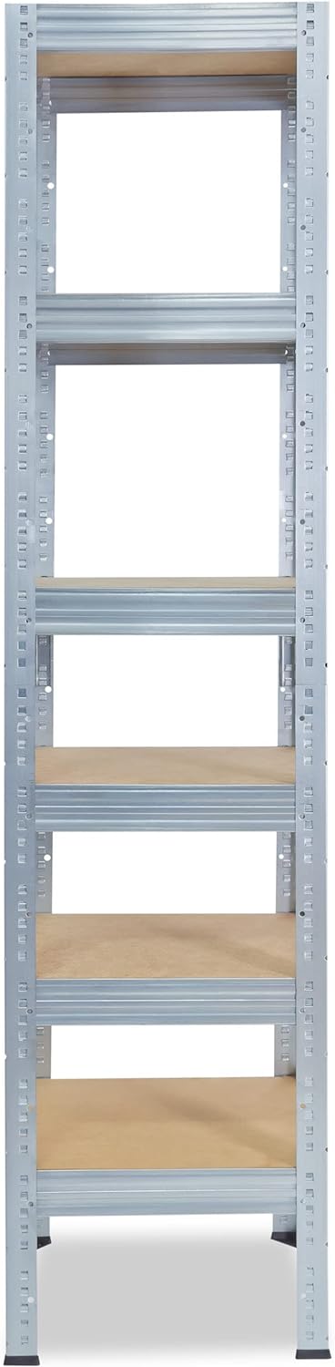 shelfplaza® 200x30x30cm Profi Schwerlastregal verzinkt/Metallregal mit 6 Böden à 166kg Tragkraft/Kel