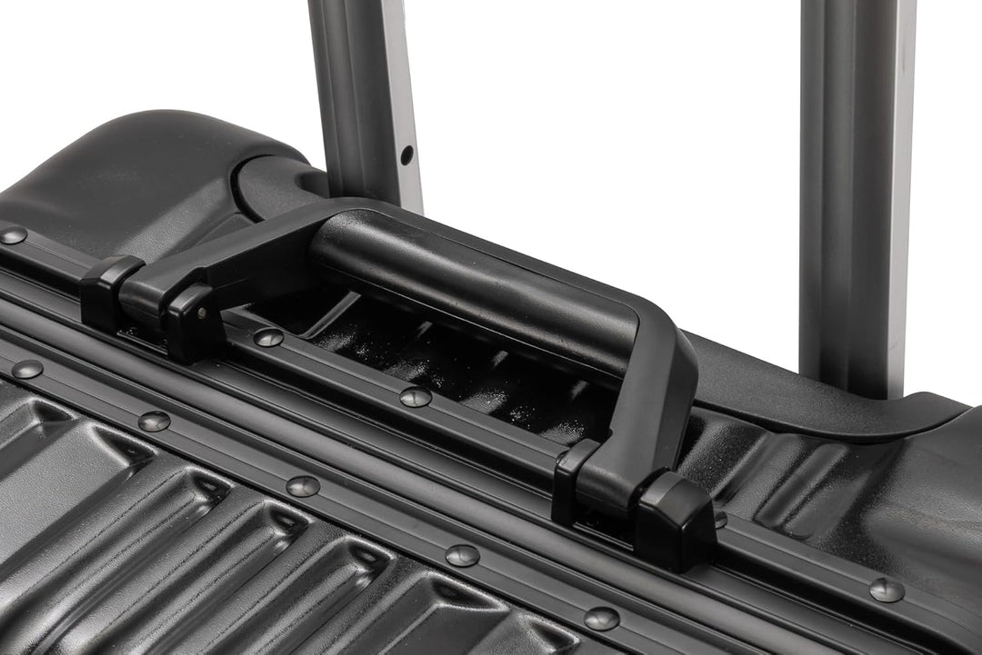 Travelhouse London Koffer Schwarz S-55cm, M-65cm, L-77cm · 3er-Set · Alu Rahmen · Polykarbonat Harts