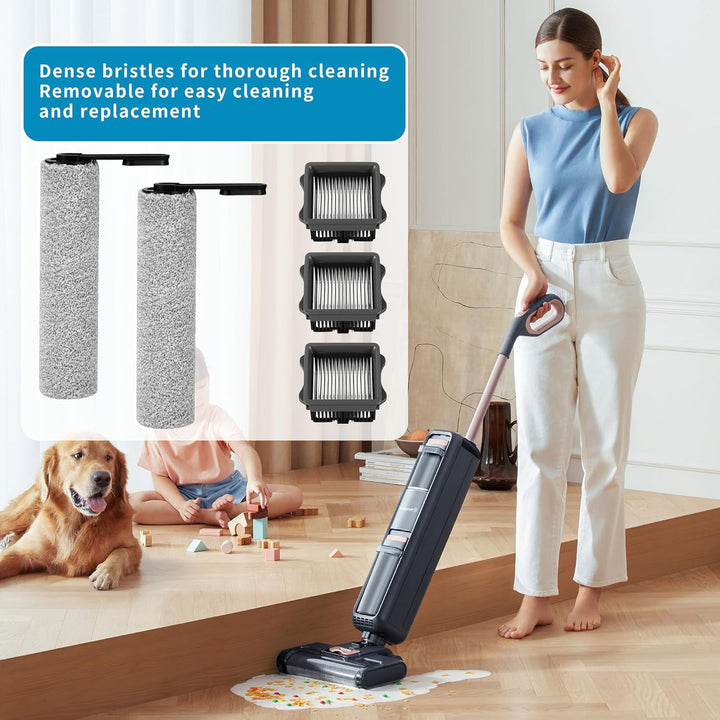 6 Stück Zubehörset für Tineco iFloor 5/Floor One S5，Nass und Trockensauger Ersatzteile für Zubehör S