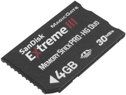 SanDisk Memory Stick Pro-HG Duo Extreme III 4GB Speicherkarte (original Handelsverpackung)