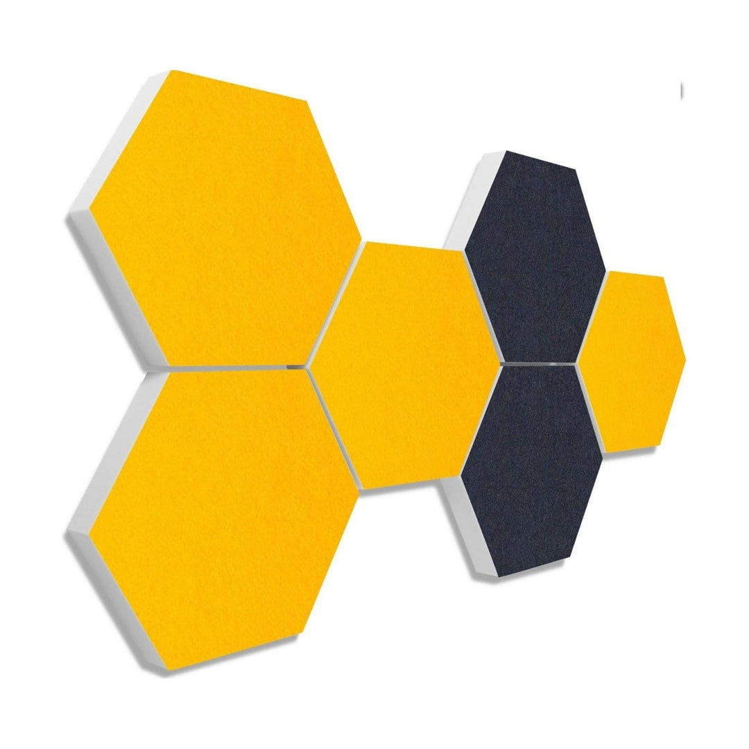 platino24 Schallabsorber COLORE aus Basotec G+ I Akustikpaneele mit Akustikfilz I Wand-Paneele mit 6
