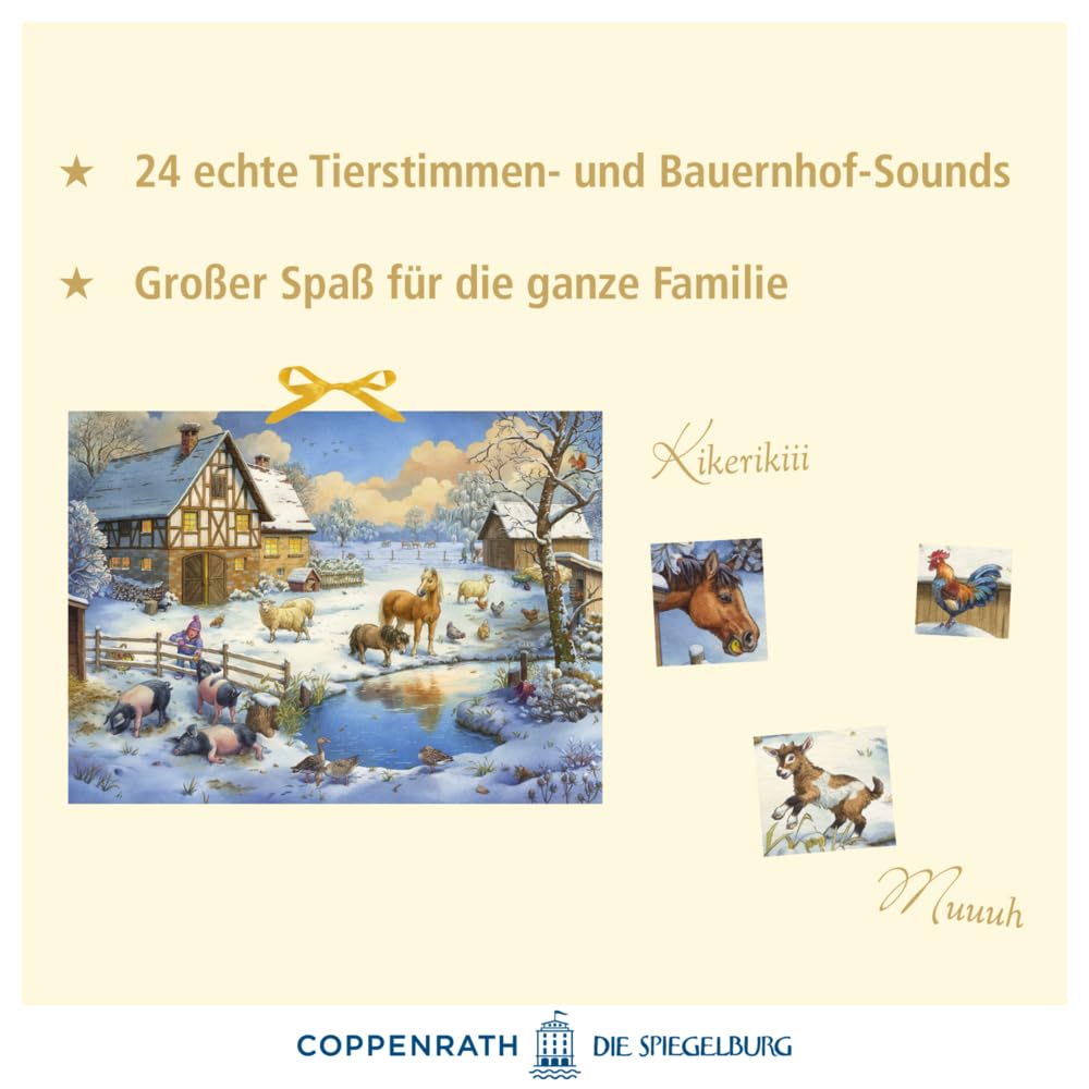 Sound-Adventskalender – Unsere Tiere auf dem Land: Mit 24 Tierstimmen- und Bauernhof-Sounds hinter d