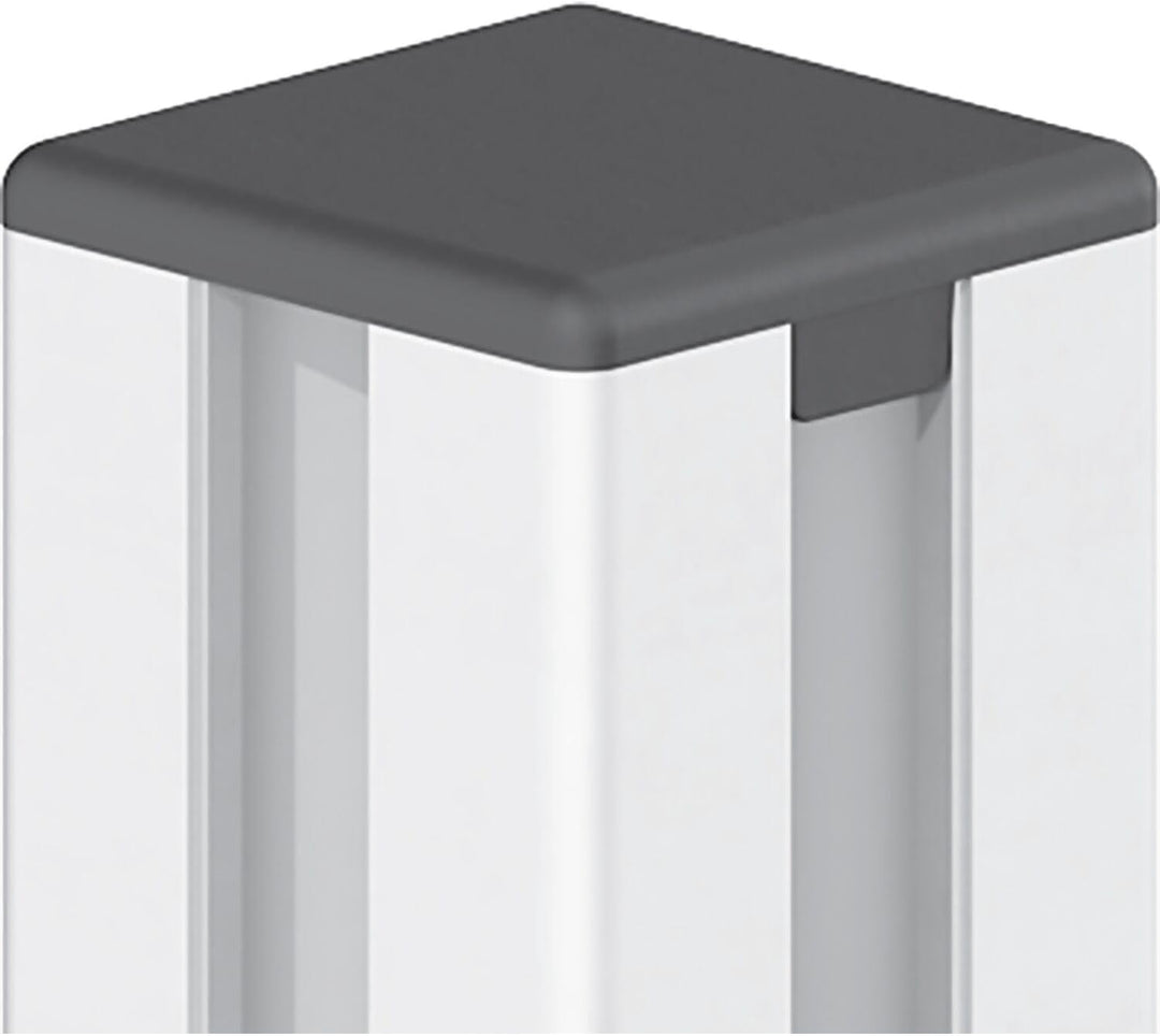Fath Abdeckkappe aufsteckbar 1 Kreuz 45 Grad für Aluprofile 30x30mm Item System - 10 Stück
