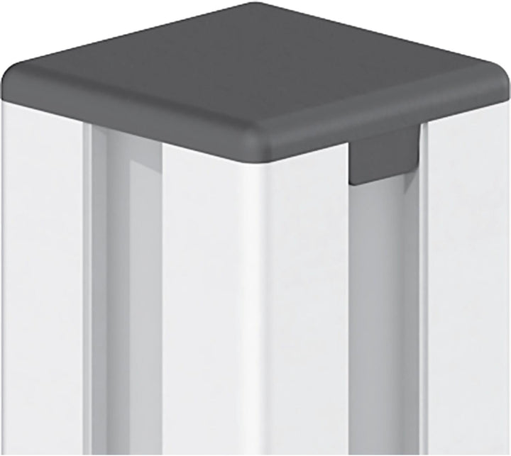 Fath Abdeckkappe aufsteckbar 1 Kreuz 45 Grad für Aluprofile 30x30mm Item System - 10 Stück