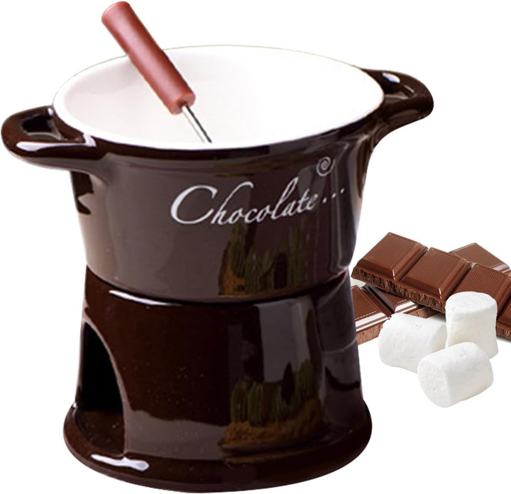 Generisch Fondue Becher | Schmelztopf Mit Gabel,Fondue Tassen Set Für Schmelzende Schokolade,Für Dat