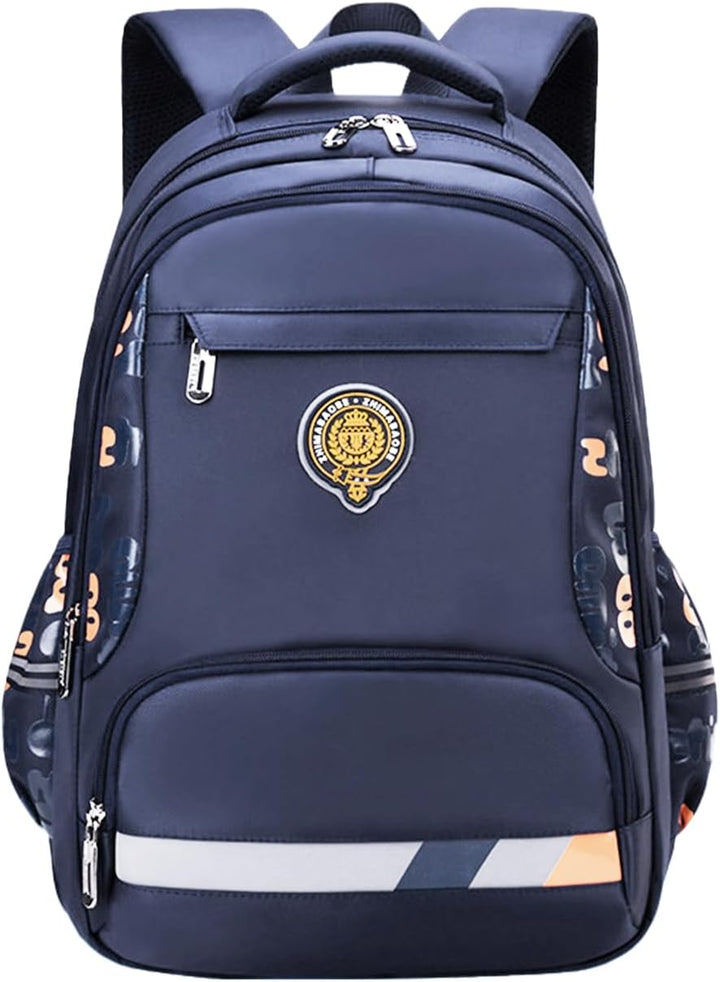 PORRASSO Schulrucksack Jungen Rucksack Schüler Daypack Ergonomischen Kinder Rucksäcke Reflektierende