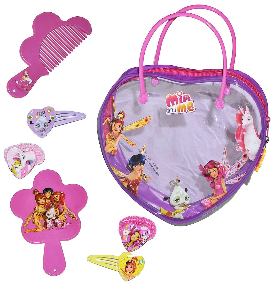 alles-meine.de GmbH 7 TLG. Set: Kinderschmuck - Mia and Me Beauty Set - Tasche - incl. Haarbürste -