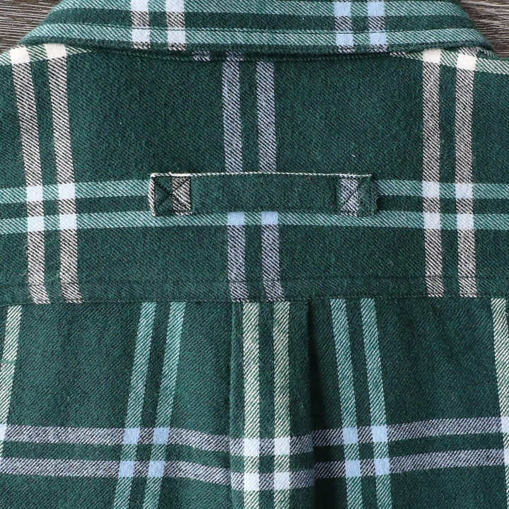 Dubinik® Flanellhemd Herren Button Down Kariert Baumwollhemd Freizeithemd Hemd Herren Langarm mit Zw