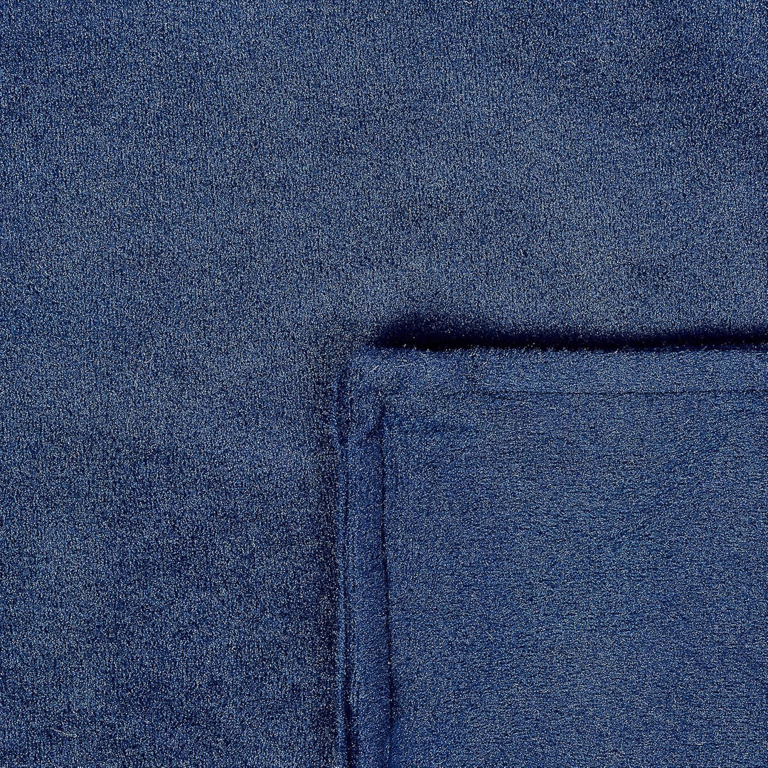 Beliani Bezug für Gewichtsdecken Minky-Stoff 135 x 200 cm Marine blau flauschig Rhea