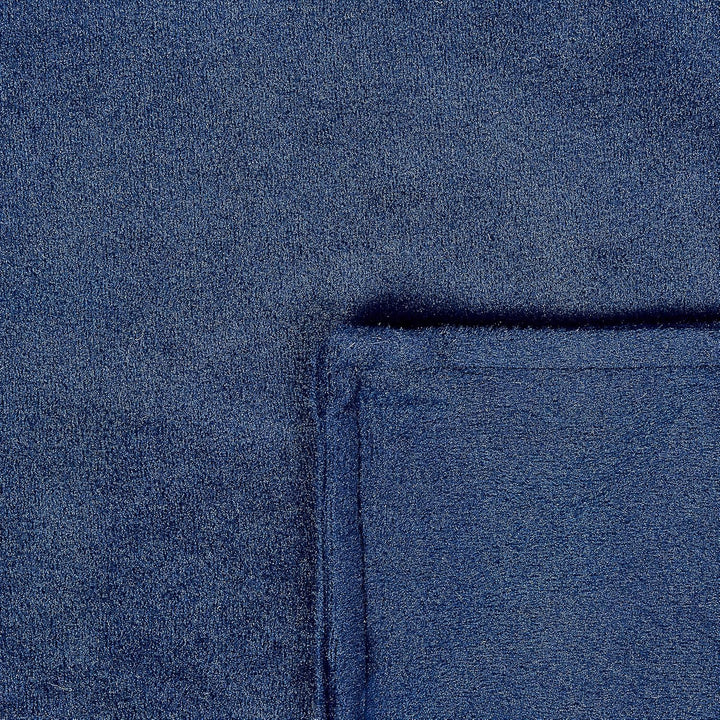 Beliani Bezug für Gewichtsdecken Minky-Stoff 135 x 200 cm Marine blau flauschig Rhea