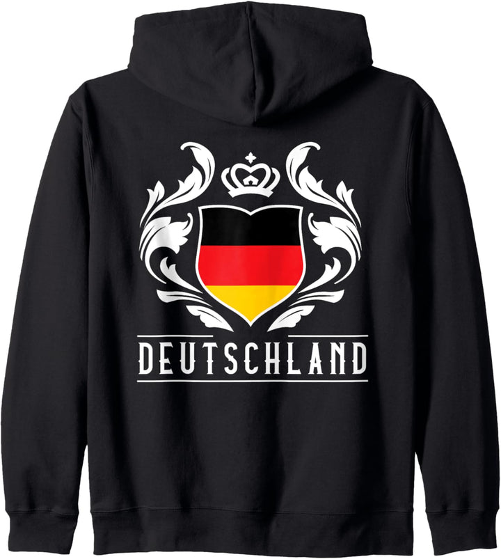 Edles Deutsches Wappen Design Deutschland Fahne Historisch Kapuzenjacke