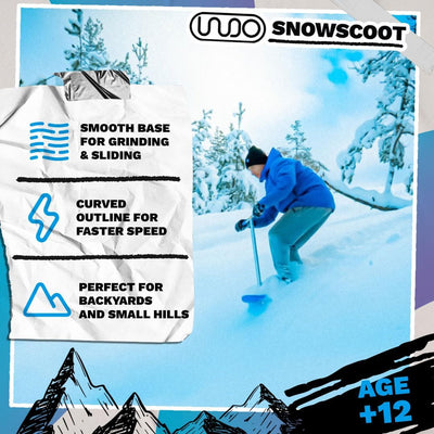 Indo SnowScoot – ultimativer Schneescooter für Kinder und Erwachsene – perfekter Hinterhofspass mit