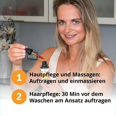 Casida® Sanddornöl - Sanddornfruchtfleischöl naturrein - Hautpflege Öl für intensive Pflege und Rege