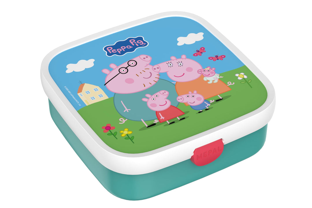 Mepal - Bento Lunchbox für Kinder - Gross Campus - Peppa Pig - 1,25 l - Inklusive 2 auslaufsichere B